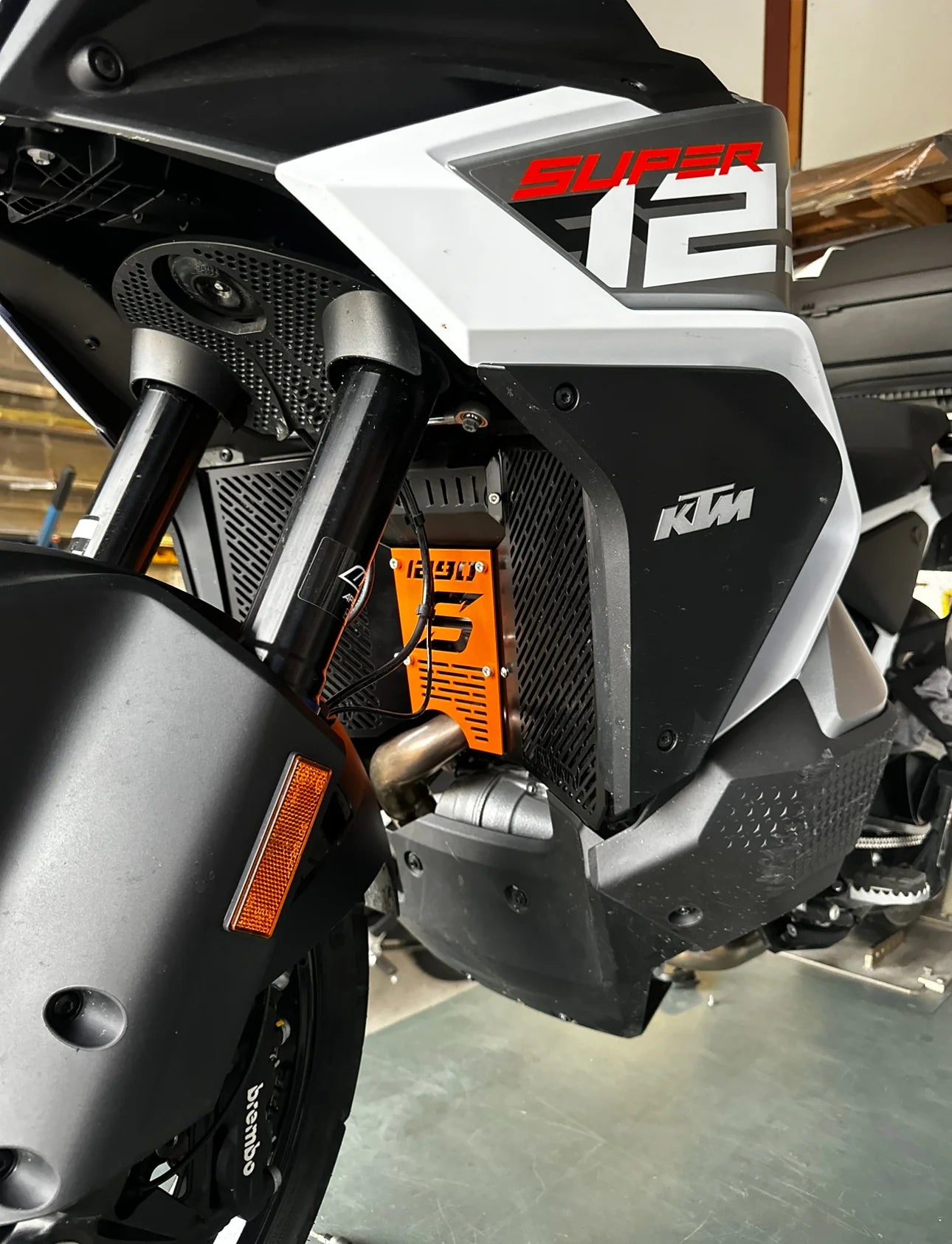 KTM 1290 Super Adventure S 2021-26 Radiator Guard SET Black & Orange ...