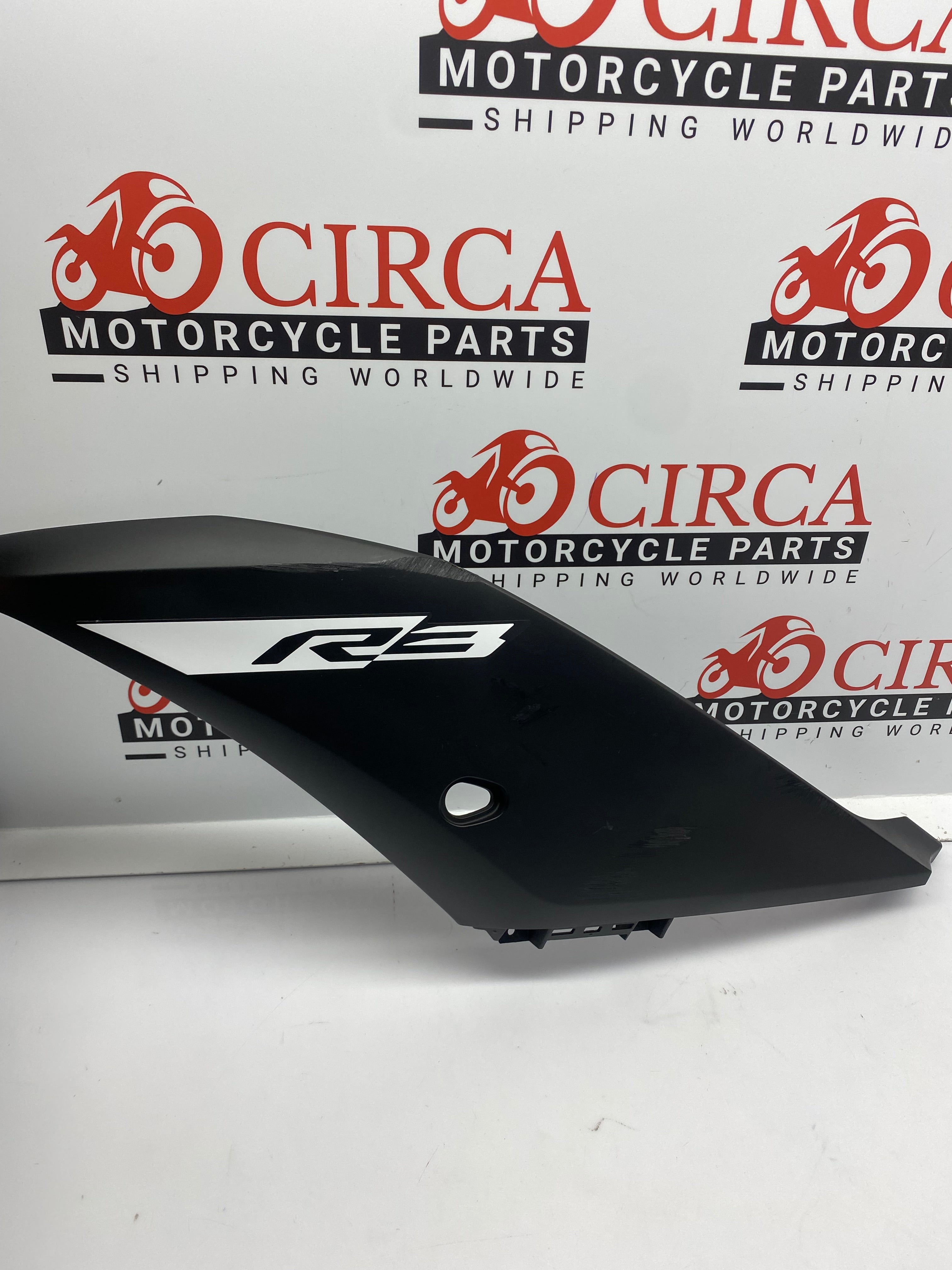 YAMAHA YZF-R3 2019-2020 Left Side Panel 1 Black White Decal (BS7-F835U ...