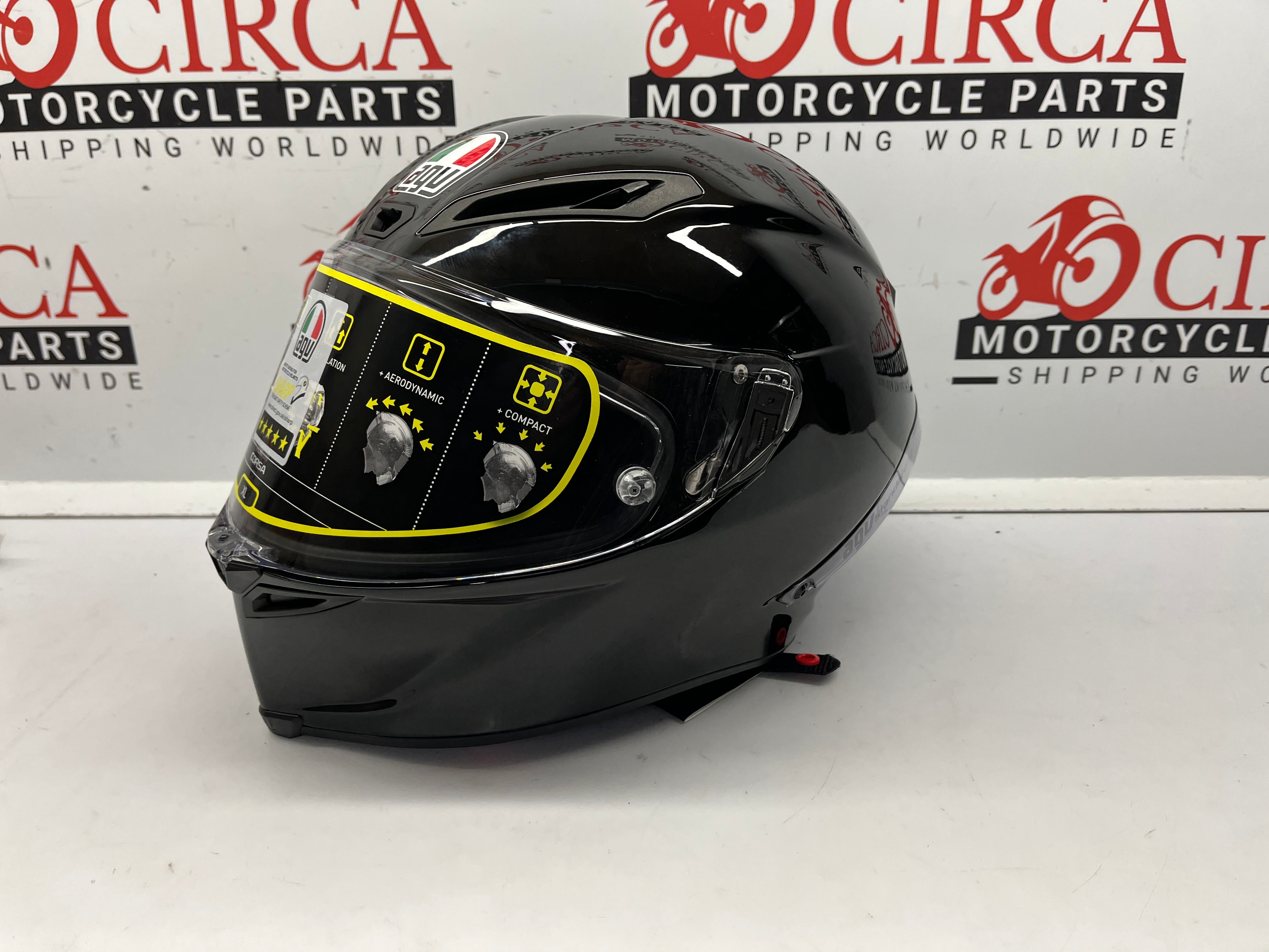 agv corsa helmet australia AGV Corsa R helmet Gloss Black Size XL only