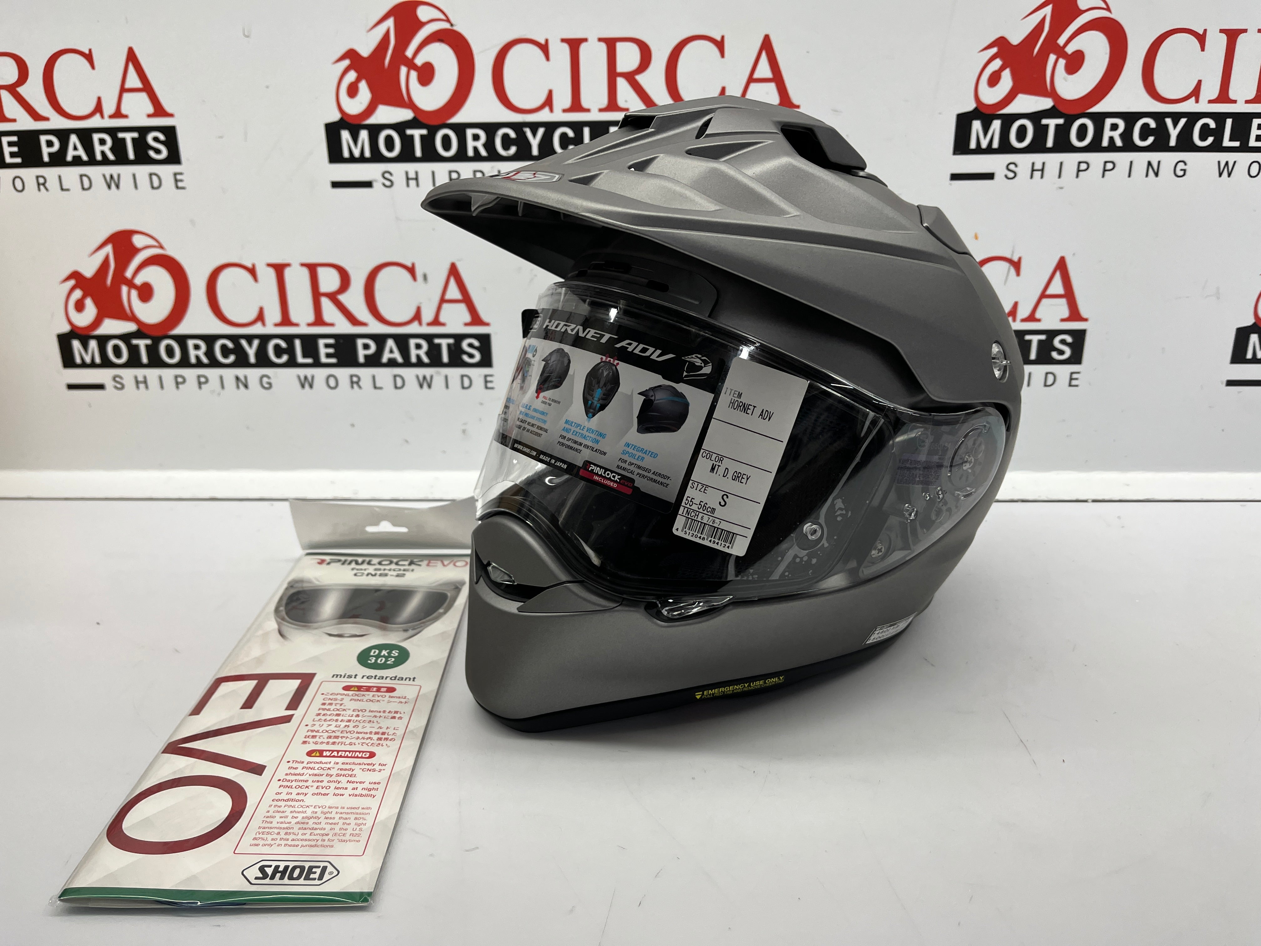 Shoei Hornet ADV Helmet - Matt Deep Grey | Circa Motorcycle Parts